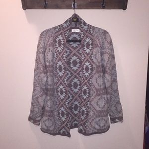 Aztec design inspired knit cardigan